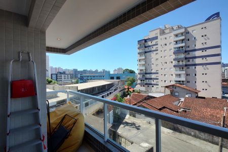 Varanda da sala de apartamento para alugar com 2 quartos, 54m² em Nova Mirim, Praia Grande