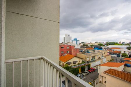 Varanda da sala de apartamento à venda com 2 quartos, 54m² em Vila Príncipe de Gales, Santo André