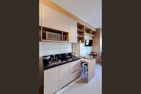 Cozinha de kitnet/studio à venda com 1 quarto, 25m² em Vila Mariana, São Paulo