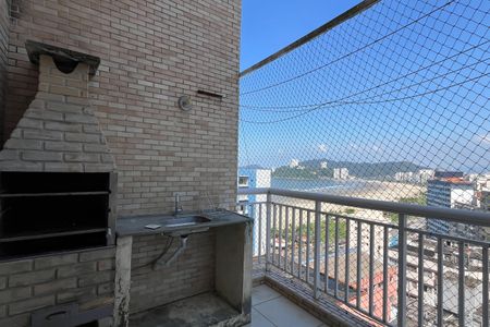 Varanda da Sala de apartamento para alugar com 2 quartos, 115m² em José Menino, Santos
