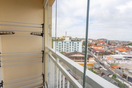 Varanda da sala  de apartamento à venda com 2 quartos, 50m² em Centro, Diadema
