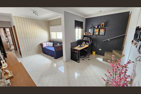 Sala de apartamento à venda com 2 quartos, 110m² em Vila Valparaíso, Santo André