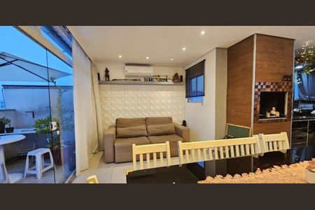 Sala de apartamento à venda com 2 quartos, 110m² em Vila Valparaíso, Santo André