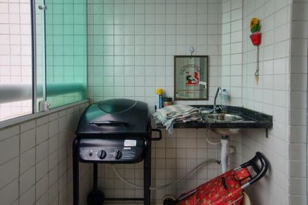 Varanda da sqla de apartamento para alugar com 1 quarto, 48m² em Vila Caiçara, Praia Grande