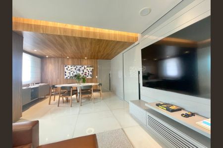 Sala de apartamento à venda com 3 quartos, 126m² em Vila da Serra, Nova Lima