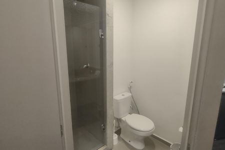 Banheiro de kitnet/studio à venda com 1 quarto, 24m² em Santa Paula, São Caetano do Sul