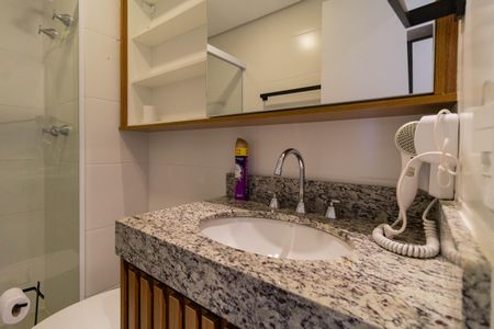 Banheiro do Studio de kitnet/studio para alugar com 1 quarto, 25m² em Perdizes, São Paulo