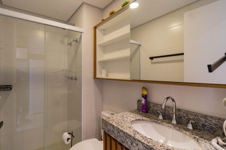 Banheiro do Studio de kitnet/studio para alugar com 1 quarto, 25m² em Perdizes, São Paulo