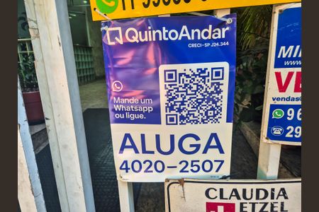 Studio para alugar com 28m², 1 quarto e sem vagaInstalação da Placa