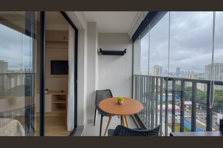 Sacada de kitnet/studio para alugar com 1 quarto, 24m² em Santo Amaro, São Paulo