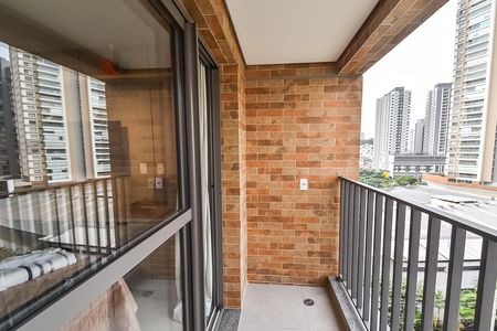 Varanda de kitnet/studio para alugar com 1 quarto, 24m² em Chácara Klabin, São Paulo
