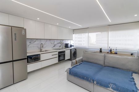 Sala/Cozinha de apartamento à venda com 2 quartos, 54m² em Vila Gustavo, São Paulo