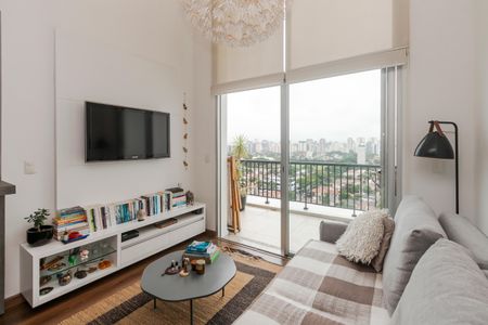 Sala de apartamento para alugar com 2 quartos, 70m² em Cidade Monções, São Paulo