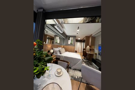 Sala de jantar de apartamento para alugar com 1 quarto, 35m² em Pinheiros, São Paulo