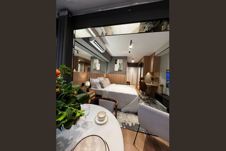 Sala de jantar de apartamento para alugar com 1 quarto, 35m² em Pinheiros, São Paulo