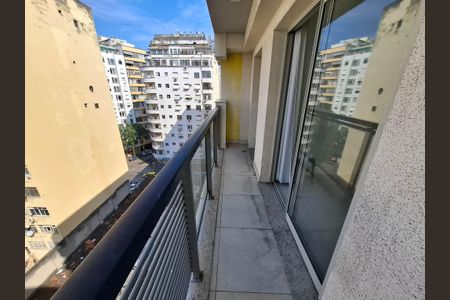Varanda da sala de apartamento à venda com 1 quarto, 44m² em Centro, Rio de Janeiro