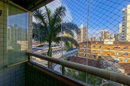 Varanda da sala de apartamento para alugar com 2 quartos, 80m² em Vila Tupi, Praia Grande