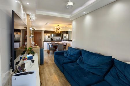 Sala de apartamento para alugar com 3 quartos, 110m² em Vila Caiçara, Praia Grande