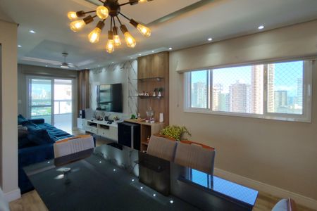 Sala de apartamento para alugar com 3 quartos, 110m² em Vila Caiçara, Praia Grande