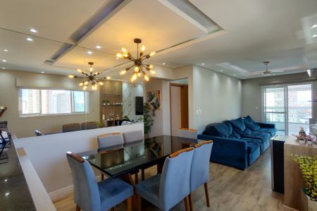 Sala de apartamento para alugar com 3 quartos, 110m² em Vila Caiçara, Praia Grande