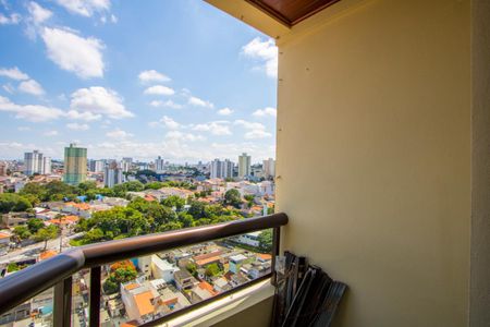 Varanda da sala de apartamento para alugar com 3 quartos, 89m² em Vila Valparaíso, Santo André