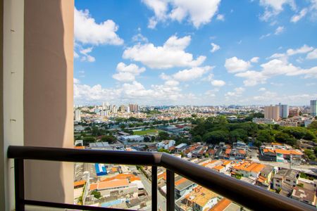 Varanda da sala de apartamento para alugar com 3 quartos, 89m² em Vila Valparaíso, Santo André