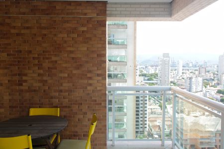 Varanda da Sala de apartamento para alugar com 1 quarto, 50m² em Ponta da Praia, Santos