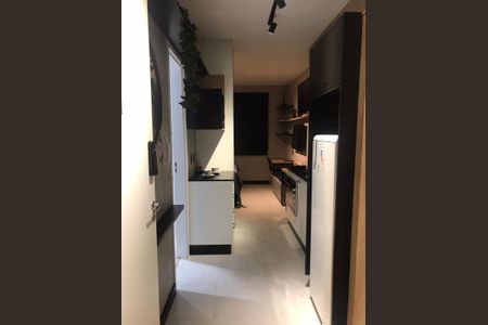 Cozinha de apartamento para alugar com 1 quarto, 24m² em Vila Clementino, São Paulo
