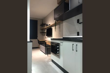 Cozinha de apartamento para alugar com 1 quarto, 24m² em Vila Clementino, São Paulo