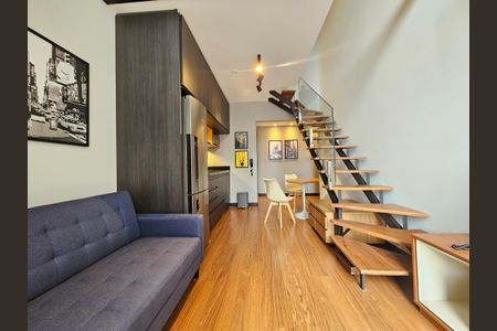 Apartamento para alugar com 47m², 1 quarto e 1 vaga Apartamento para alugar com 47m², 1 quarto e 1 vagaSala