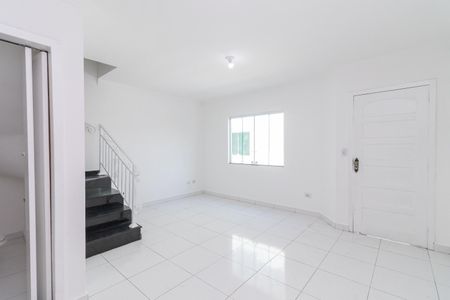 Sala de casa de condomínio para alugar com 3 quartos, 129m² em Vila Guilhermina, São Paulo