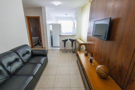 sala de apartamento para alugar com 2 quartos, 58m² em Jardim Leblon, Belo Horizonte
