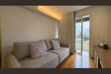 Sala de apartamento à venda com 2 quartos, 78m² em Brooklin Novo, São Paulo