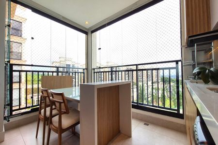 Varanda gourmet de apartamento à venda com 2 quartos, 93m² em Swiss Park, Campinas