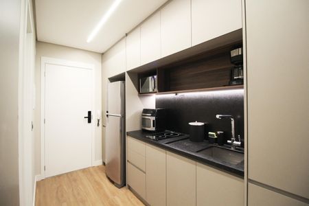 Cozinha de kitnet/studio para alugar com 1 quarto, 45m² em Vila Olímpia, São Paulo