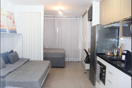 Studio à venda com 25m², 1 quarto e sem vagaSala / Quarto