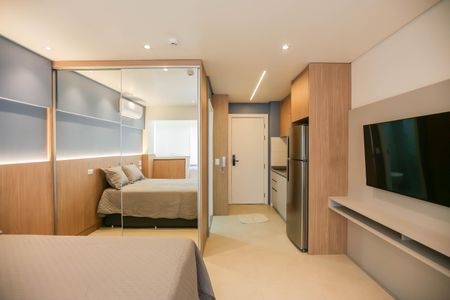 Apartamento para alugar com 27m², 1 quarto e sem vagaStudio - Quarto e Cozinha