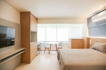 Studio - Quarto e Cozinha de apartamento para alugar com 1 quarto, 27m² em Butantã, São Paulo