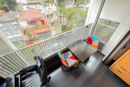 Studio à venda com 28m², 1 quarto e sem vagaVaranda