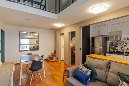 Sala de apartamento para alugar com 1 quarto, 77m² em Vila Nova Conceição, São Paulo