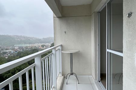 Varanda da Sala de apartamento para alugar com 2 quartos, 53m² em Morro Nova Cintra, Santos