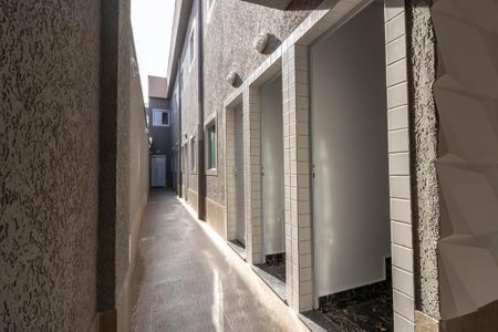 Área externa de casa de condomínio para alugar com 2 quartos, 55m² em Vila Caiçara, Praia Grande