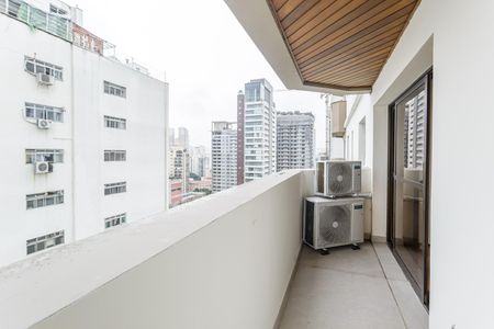 Varanda da Sala de apartamento à venda com 4 quartos, 200m² em Indianópolis, São Paulo