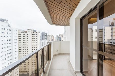 Varanda da Sala de apartamento à venda com 4 quartos, 200m² em Indianópolis, São Paulo