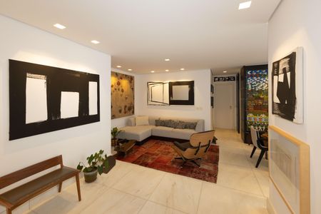 Sala de Estar de apartamento para alugar com 3 quartos, 95m² em Vila da Serra, Nova Lima