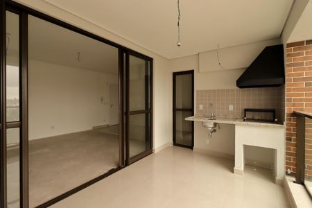 Varanda Gourmet de apartamento à venda com 3 quartos, 117m² em Vila Assunção, Santo André