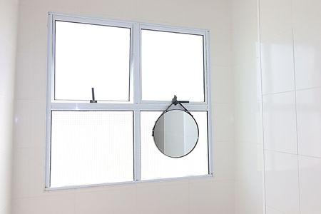 Apartamento para alugar com 47m², 1 quarto e 1 vagaDetalhe do banheiro