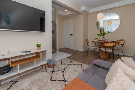 Sala de apartamento para alugar com 1 quarto, 45m² em Várzea da Barra Funda, São Paulo