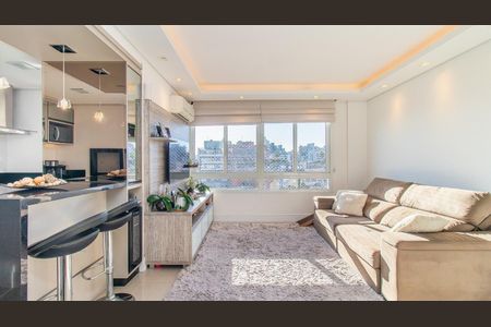 Sala de apartamento à venda com 2 quartos, 66m² em Petrópolis, Porto Alegre