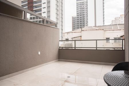 Varanda de kitnet/studio para alugar com 1 quarto, 42m² em Vila Clementino, São Paulo